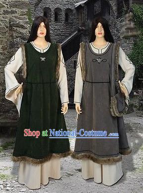 Traditional Medieval Costume Renaissance Costumes Historic Clothing Complete Set for Women