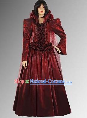 Traditional Medieval Costume Renaissance Costumes Historic Empress Clothing Complete Set for Women