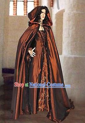 Traditional Medieval Costume Renaissance Costumes Historic Princess Empress Queen Clothing Complete Set for Women