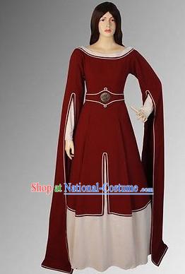 Traditional Medieval Costume Renaissance Costumes Historic Dresses Complete Set for Women