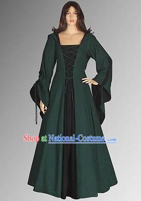 Traditional Medieval Costume Renaissance Costumes Historic Dresses Complete Set for Women