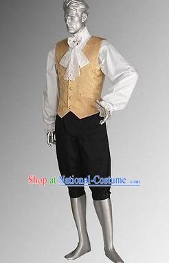 Traditional British National Costume Medieval Costume Renaissance Costumes Historic Dresses Complete Set for Men