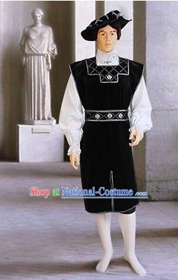 Traditional British National Costume Medieval Costume Renaissance Costumes Historic Dresses Complete Set for Men