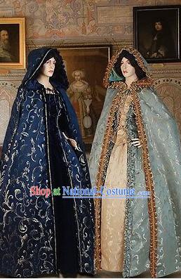 Traditional British National Costume Medieval Costume Renaissance Costumes Historic Dresses Complete Set for Women