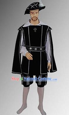 Traditional British National Costume Medieval Costume Renaissance Costumes Historic Clothes Complete Set