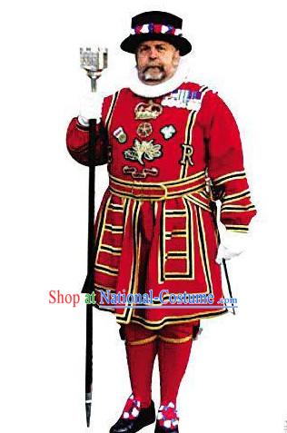 Traditional England s National Costume and Hat Complete Set for Men