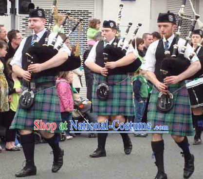 Traditional Scottish Skirt Skirts Dress British National Costumes Complete Set for Men