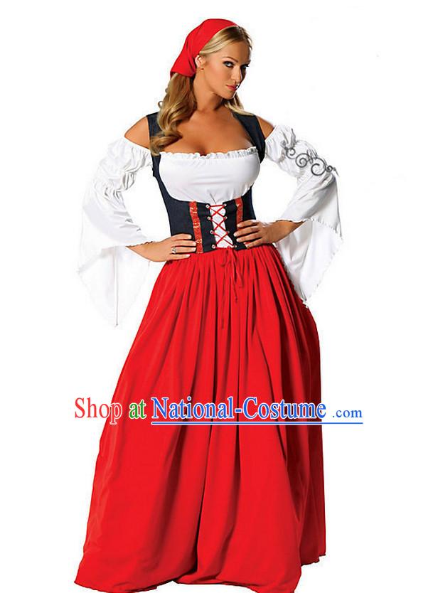 Ancient Medieval Costumes Kids Adults Halloween Costume for Women and Girls