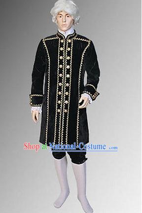 Ancient Baroque Period Clothing Suit Historic Costume Complete Set for Men