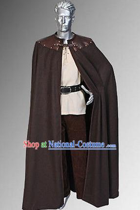 Classic Renaissance Costumes Medieval Costume Cape Mantle Complete Set for Men