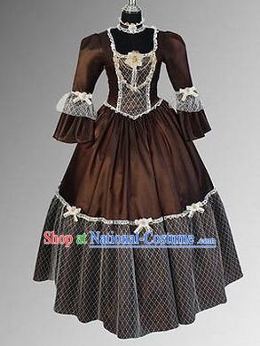 Classic Renaissance Costumes Medieval Costume Historic Queen Victoria Clothing Complete Set for Women