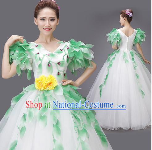 Asian Chinese Evening Dress Festival Performance Costume Fan Dancing Costumes Uniform Outfits Stage Opening Parade Competition Dancewear Complete Set