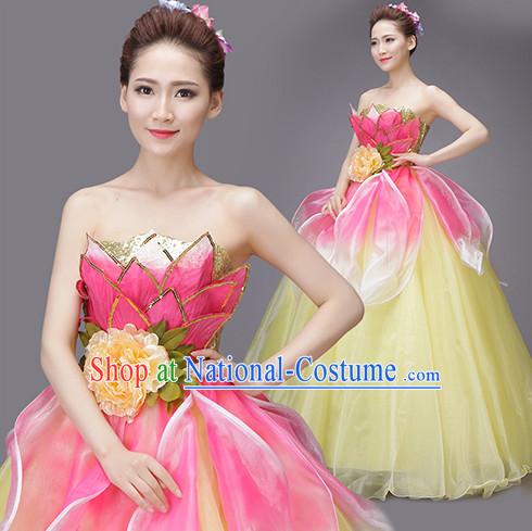 Asian Chinese Evening Dress Festival Performance Costume Fan Dancing Costumes Uniform Outfits Stage Opening Parade Competition Dancewear Complete Set