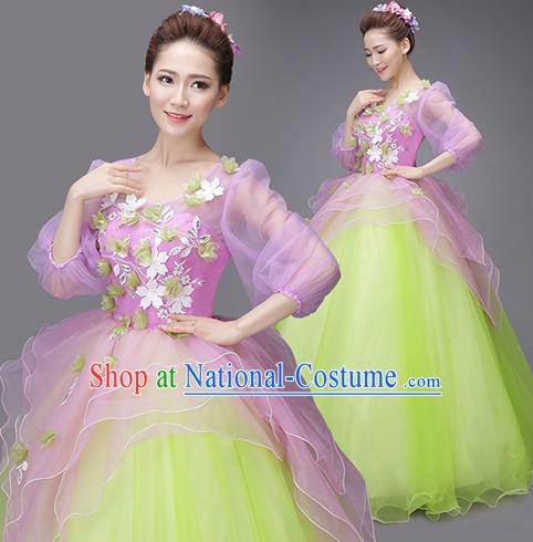 Asian Chinese Evening Dress Festival Performance Costume Fan Dancing Costumes Uniform Outfits Stage Opening Parade Competition Dancewear Complete Set