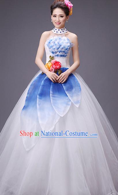 Asian Chinese Evening Dress Festival Performance Costume Fan Dancing Costumes Uniform Outfits Stage Opening Parade Competition Dancewear Complete Set