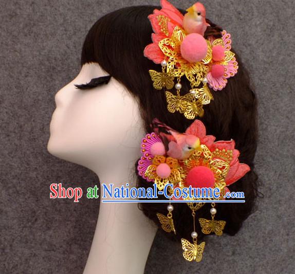 Chinese Empress Princess Queen Hair Accessories Hair Jewelry Fascinators Headbands Hair Clips Bands Bridal Comb Pieces Barrettes