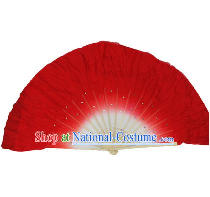 19 Inches Pure Silk Color Change Chinese Dance Belly Dance Hand Fans Hand Fan Japanese Wedding Fans Oriental Fan