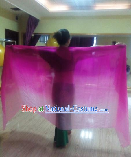 2.5 Meters Long Color Change Belly Dance Scarves of Silk