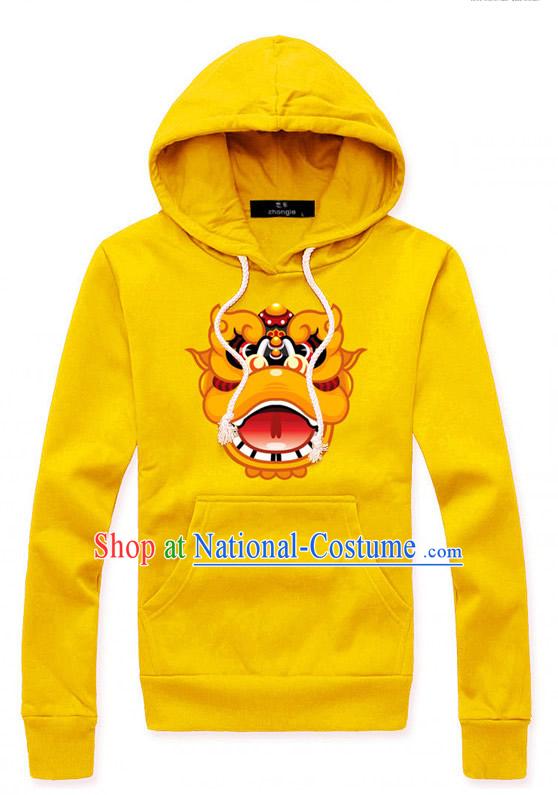 Special Design Lion Dancer Dragon Dancer Hoodie Uniform Costumes Dance Costume Outfits and Head Bands Complete Set for Men or Women