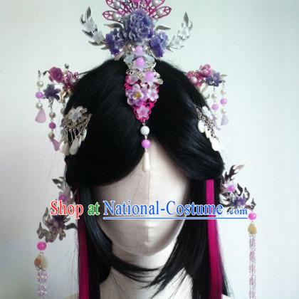 Ancient Chinese Queen Wigs Toupee Wigs Human Hair Wig Hair Extensions Sisters Weave Cosplay Wigs Lace Hair Pieces for Women