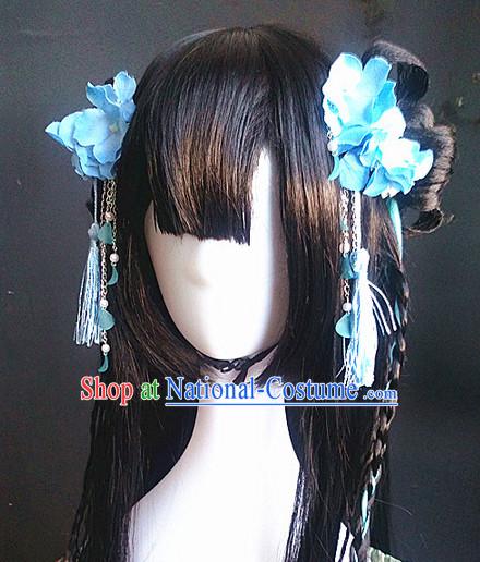 Ancient Chinese Fairy Wigs Toupee Wigs Human Hair Wig Hair Extensions Sisters Weave Cosplay Wigs Lace Hair Accessories for Women