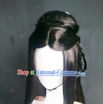 Ancient Chinese Fairy Queen Wigs Toupee Wigs Human Hair Wig Hair Extensions Sisters Weave Cosplay Wigs Lace