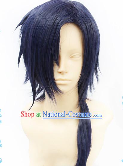 Ancient Asian Korean Japanese Chinese Style Swordsman Wigs Toupee Wig  Hair Wig Hair Extensions Sisters Weave Cosplay Wigs Lace for Men