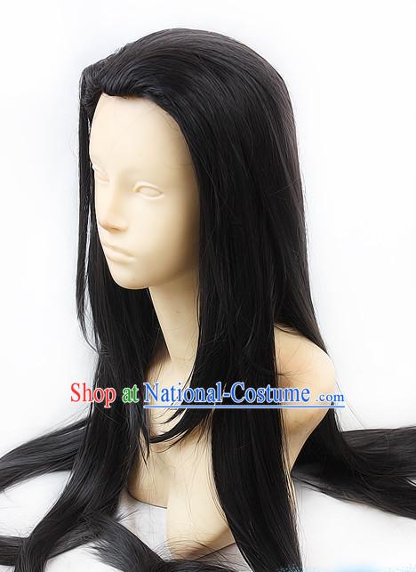 Ancient Asian Korean Japanese Chinese Style Swordsman Wigs Toupee Wig  Hair Wig Hair Extensions Sisters Weave Cosplay Wigs Lace for Men