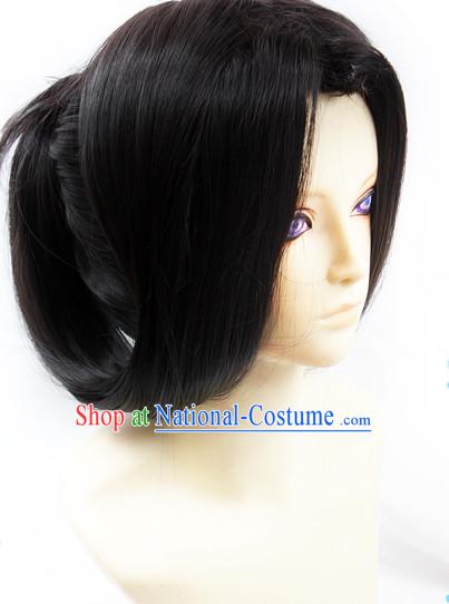 Ancient Asian Korean Japanese Chinese Style Superhero Wigs Toupee Wig  Hair Wig Hair Extensions Sisters Weave Cosplay Wigs Lace for Men