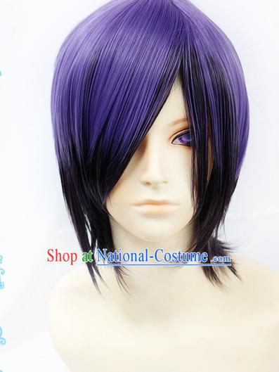 Ancient Asian Korean Japanese Chinese Style Male Wigs Toupee Wig  Hair Wig Hair Extensions Sisters Weave Cosplay Wigs Lace for Men