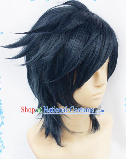 Ancient Asian Korean Japanese Chinese Style Male Wigs Toupee Wig  Hair Wig Hair Extensions Sisters Weave Cosplay Wigs Lace for Men