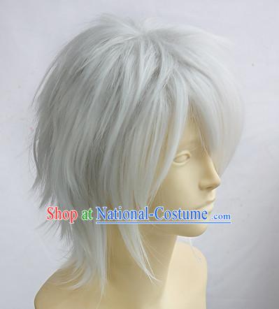 Ancient Asian Korean Japanese Chinese Style Male Wigs Toupee Wig  Hair Wig Hair Extensions Sisters Weave Cosplay Wigs Lace for Men