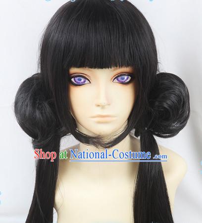 Ancient Asian Korean Japanese Chinese Style Female Wigs Toupee Wig  Hair Wig Hair Extensions Sisters Weave Cosplay Wigs Lace for Women