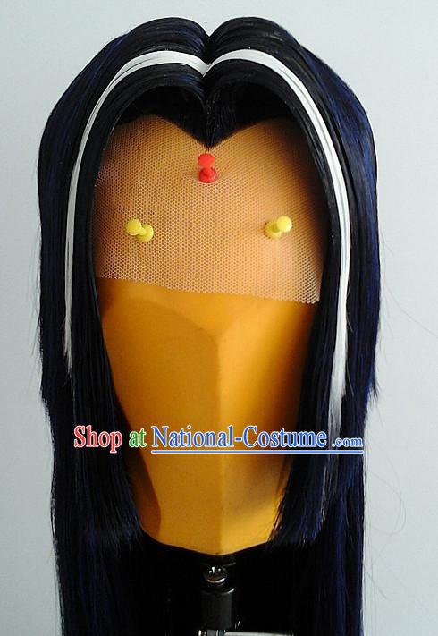 Ancient Asian Korean Japanese Chinese Style Male Wigs Toupee Wig Hair Extensions Sisters Weave Cosplay Wigs Lace for Men