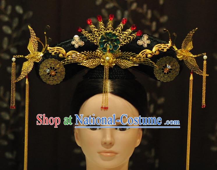 Ancient Chinese Wigs Female Wigs Toupee Wig Hair Extensions Sisters Weave Cosplay Wigs Lace and Hair Jewelry for Women