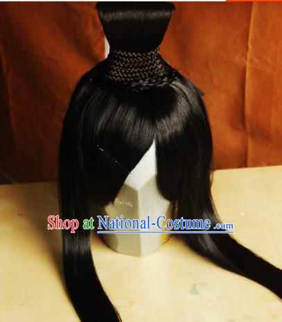 Ancient Chinese Male Wigs Toupee Wigs Human Hair Wigs Hair Extensions Sisters Weave Cosplay Wigs Lace Hair Pieces and Accessories for Men