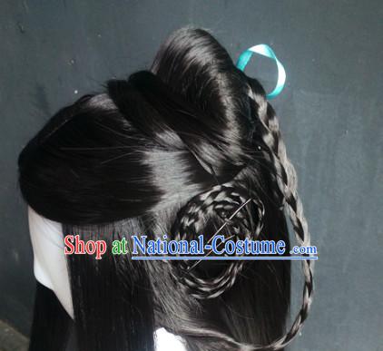 Ancient Chinese Princess Wigs Toupee Wigs Human Hair Wigs Hair Extensions Sisters Weave Cosplay Wigs Lace Hair Pieces and Accessories for Women