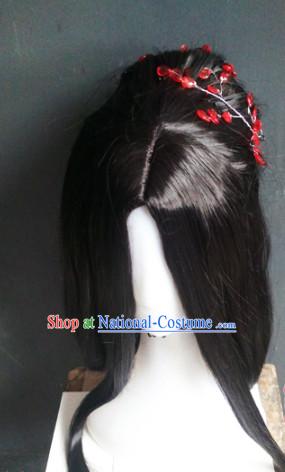 Ancient Chinese Fairy Wigs Toupee Wigs Human Hair Wigs Hair Extensions Sisters Weave Cosplay Wigs Lace Hair Pieces and Accessories for Women