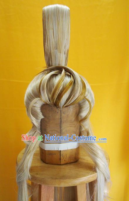 Ancient Chinese Style Full Wigs Hair Extensions Toupee Lace Front Wigs Remy Hair Sisters for Kids Men Women Hair Pieces Weave Hair Wig