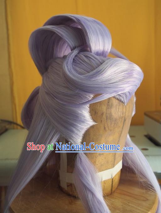 Ancient Chinese Style Full Wigs Hair Extensions Toupee Lace Front Wigs Remy Hair Sisters for Kids Men Women Hair Pieces Weave Hair Wig