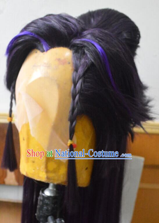 Ancient Chinese Long Wigs for Men Male Wigs Afro Wigs Hair Extensions Cheap Chinese Wigs Toupee Milky Way Hair Full Lace Brazilian Front Wig Weave online