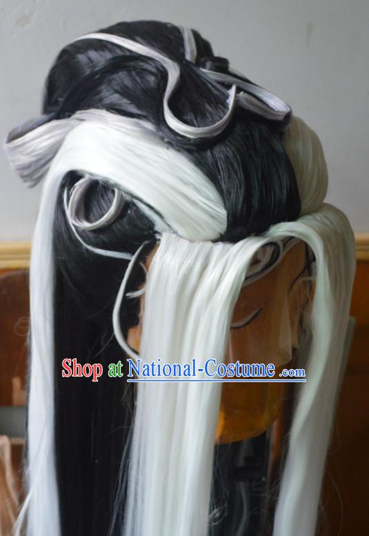 Ancient Chinese Long Wigs for Men Male Wigs Afro Wigs Hair Extensions Cheap Chinese Wigs Toupee Milky Way Hair Full Lace Brazilian Front Wig Weave online