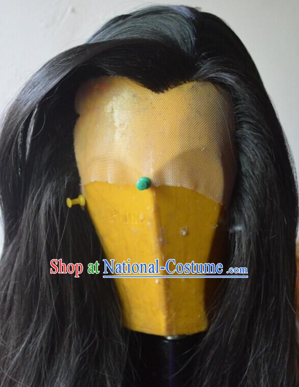 Ancient Chinese Long Wigs for Men Male Wigs Afro Wigs Hair Extensions Cheap Chinese Wigs Toupee Milky Way Hair Full Lace Brazilian Front Wig Weave online