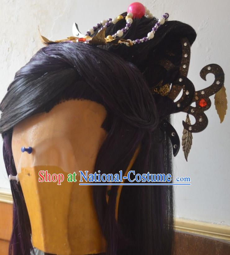 Ancient Chinese Empress Queen Princess Long Wigs Wigs Afro Wigs Hair Extensions Cheap Chinese Wigs Toupee Women Men Way Hair Full Lace Brazilian Front Wig Weave online