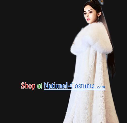 Ancient Chinese Winter Mantle Dress for Women