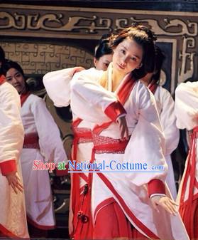 Chinese Classical Dancing Female Costume Complete Set