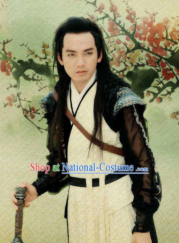 Traditional Chinese Swordman Dresses Complete Set for Men