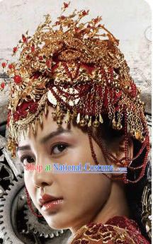 Ancient Chinese Wedding Phoenix Crowns for Brides