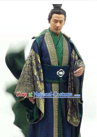 China Traditional Grey Hanfu Outfit for Men