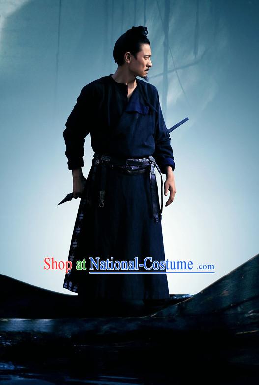 Chinese Black Knight Uniform for Men